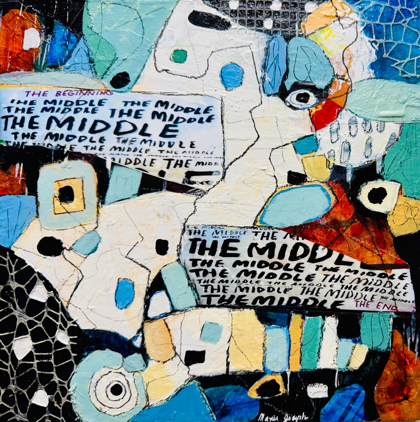In the Middle of Becoming 1 (Series of 6) 12"x12"