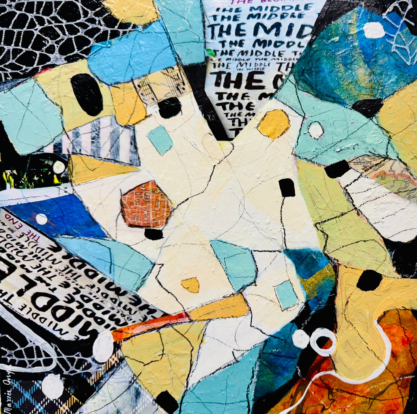 In the Middle of Becoming 1 (Series of 6) 12"x12"
