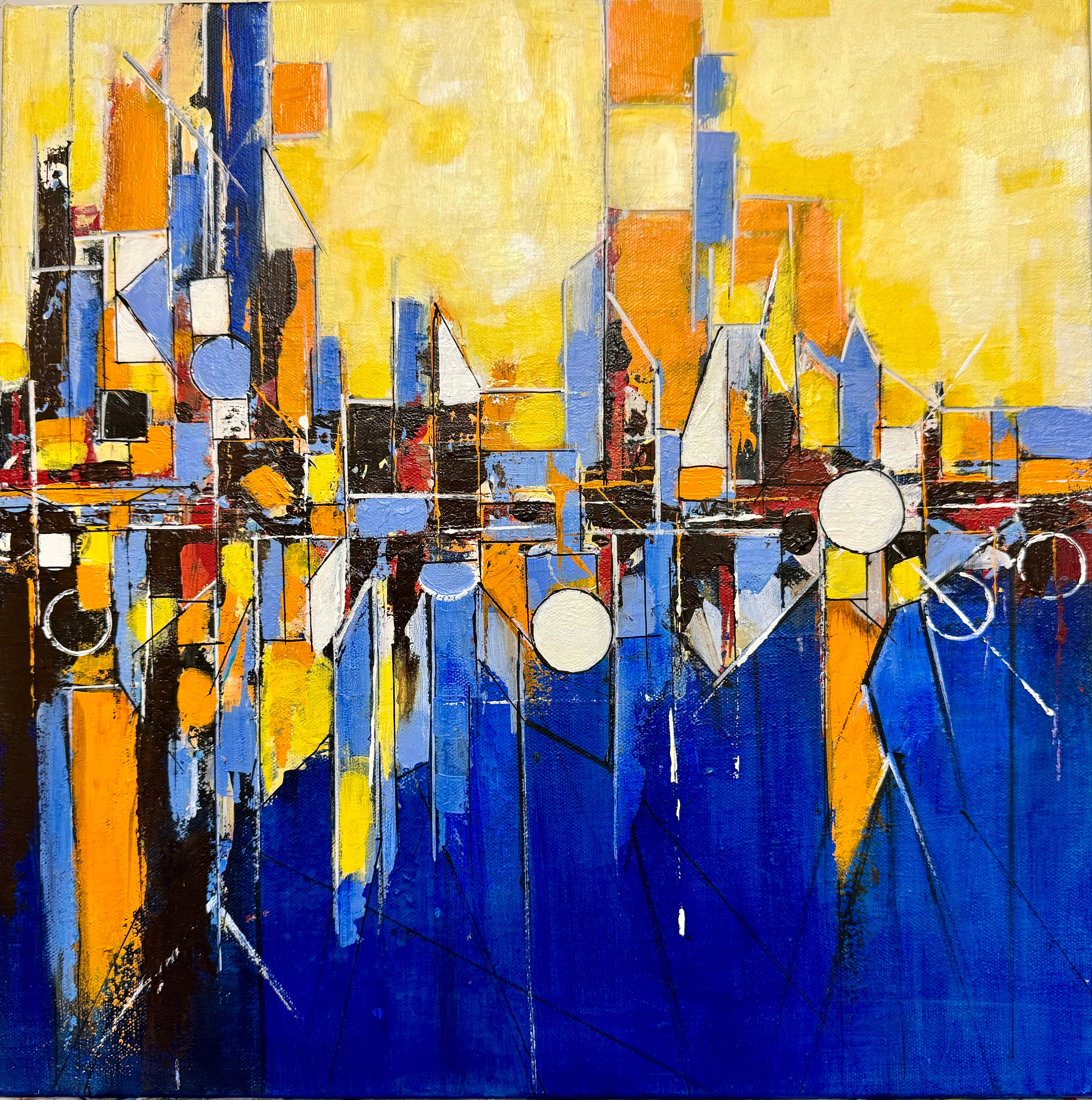 Urban symphony 16x16"