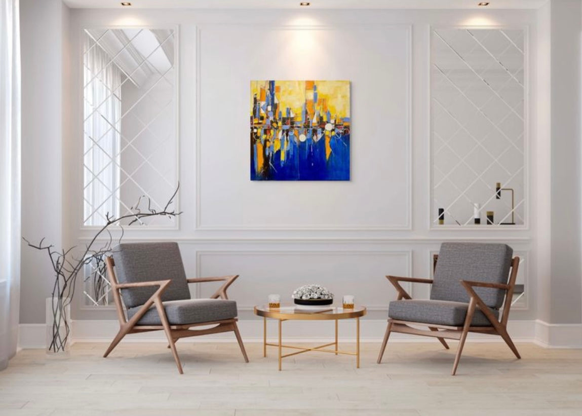 Urban symphony 16x16"