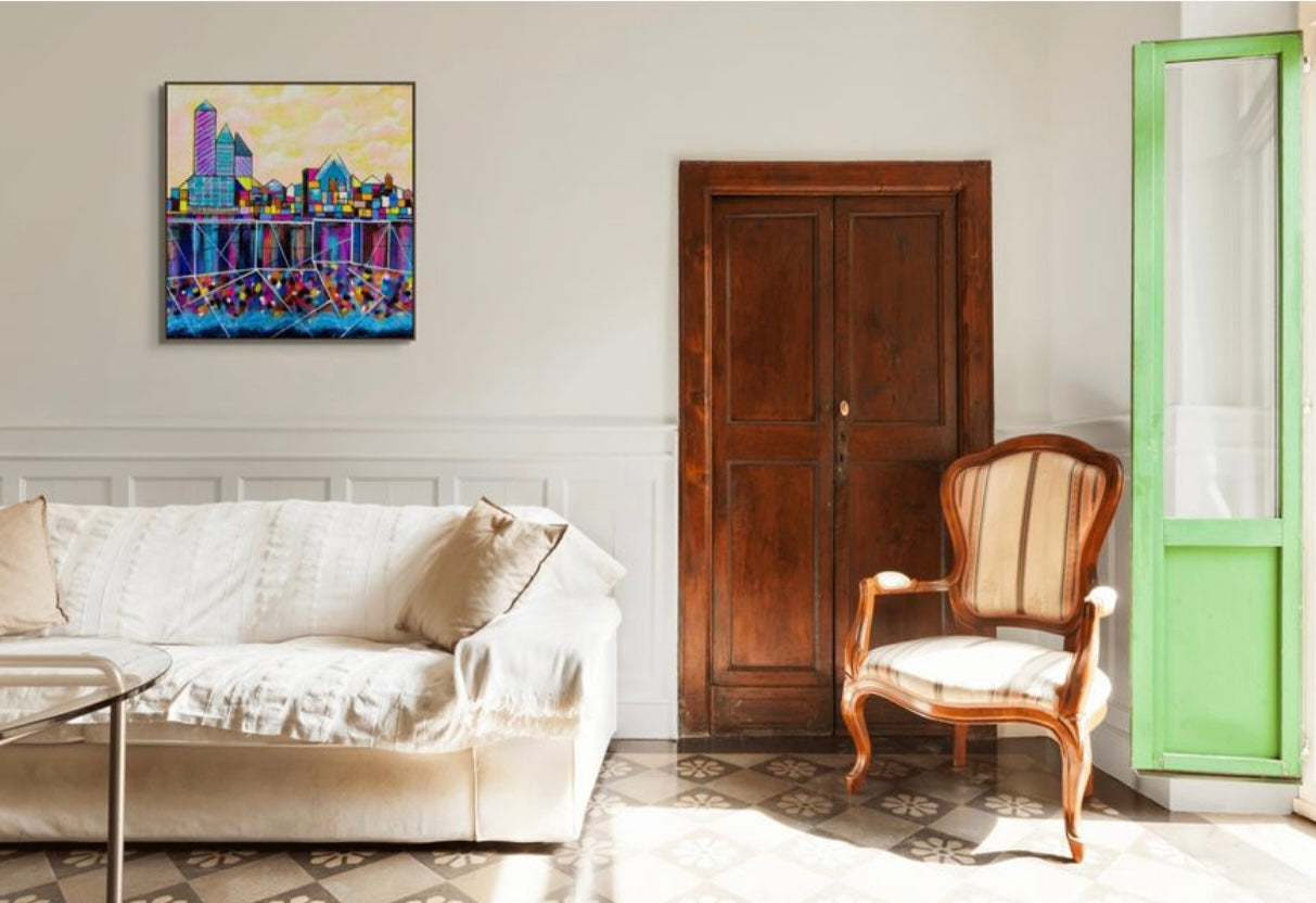 Urban Kaleidoscope 20"x20"