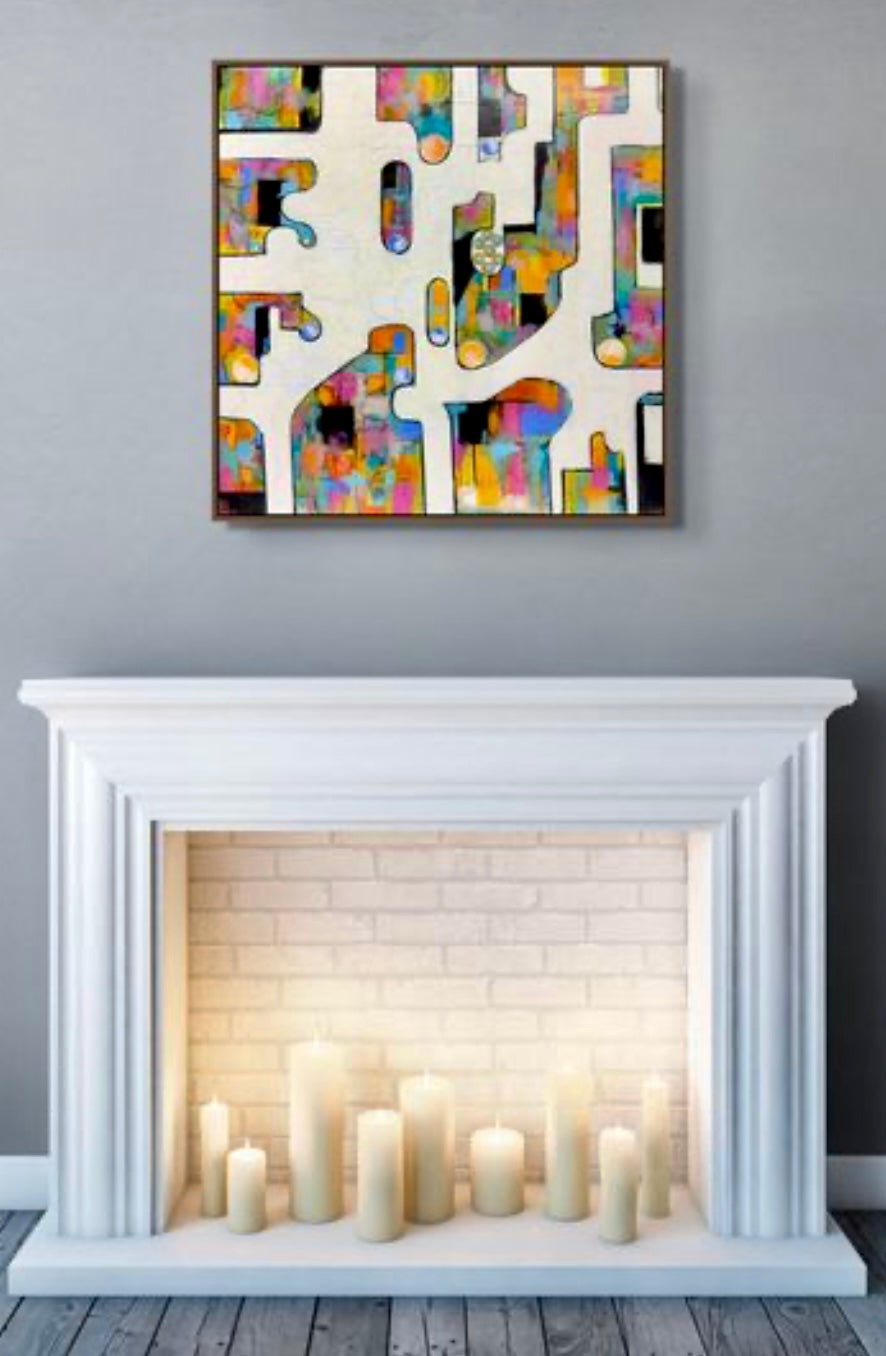 Paths of Reflection 24"x24"