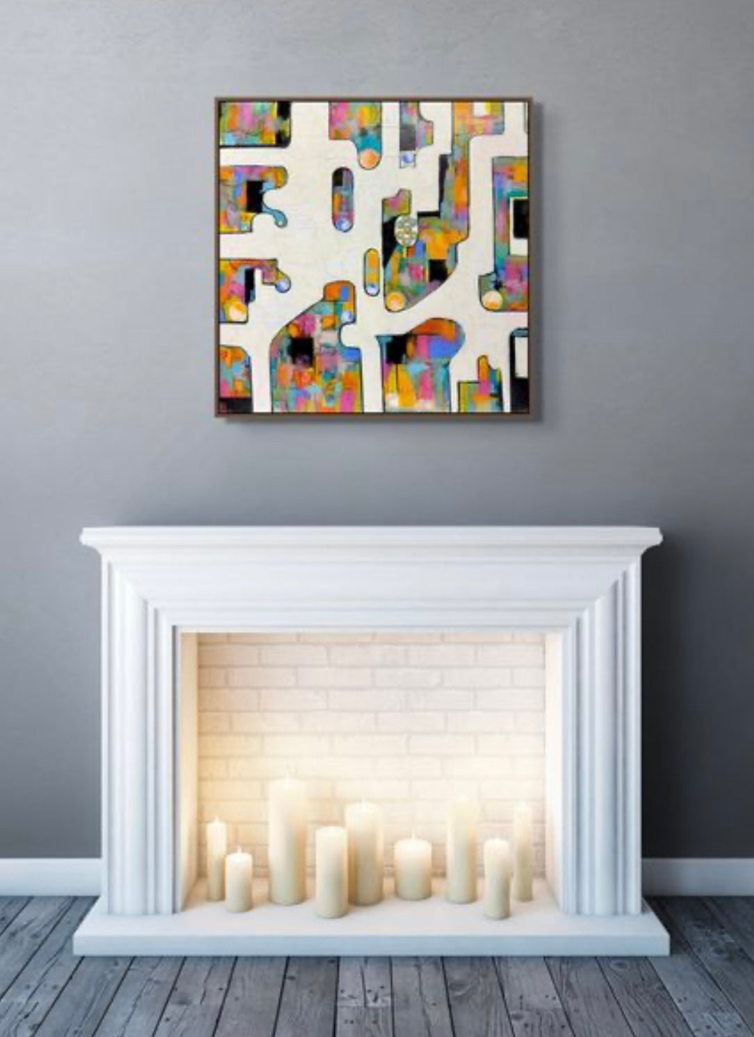 Paths of Reflection 24"x24"