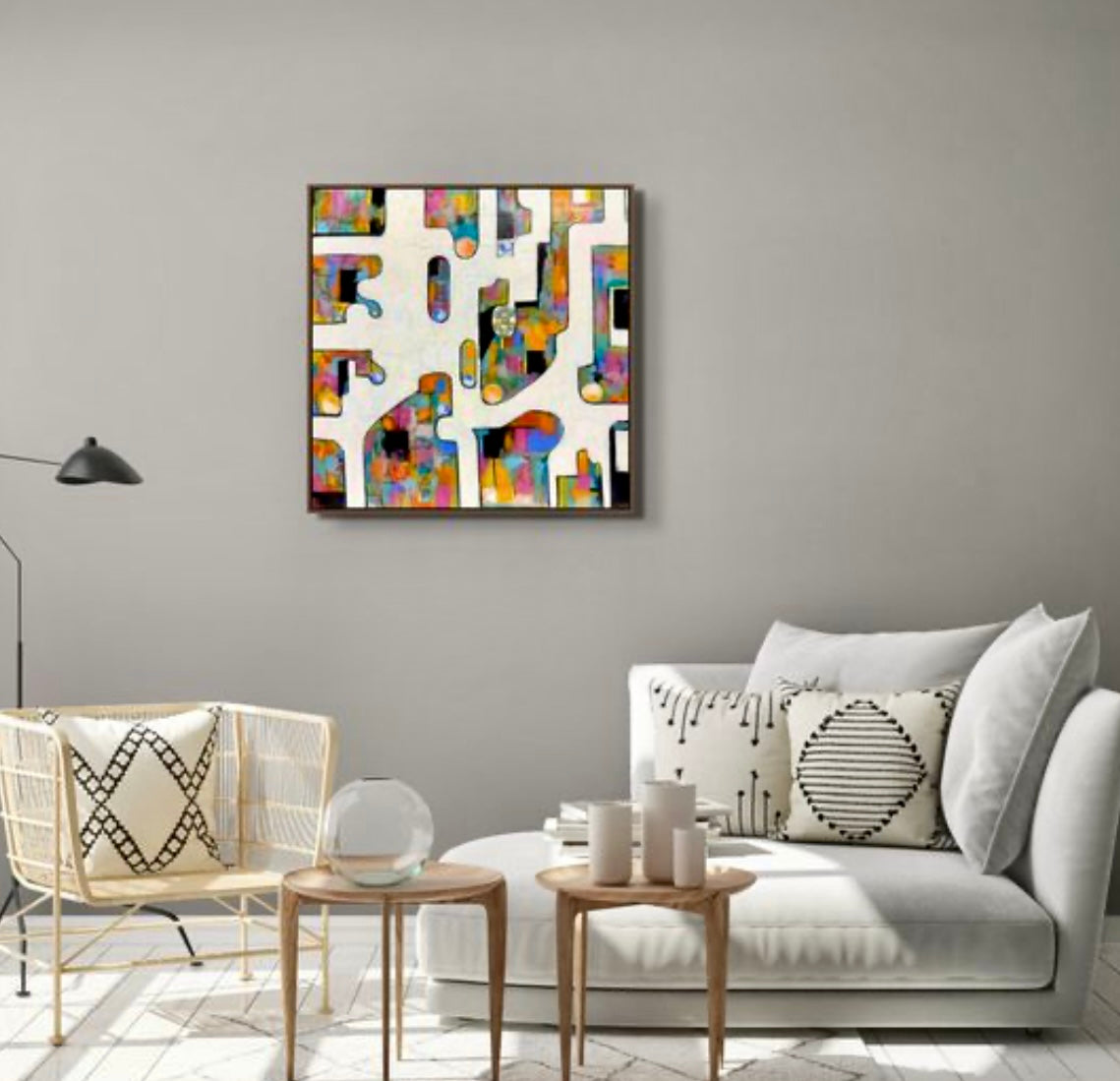 Paths of Reflection 24"x24"