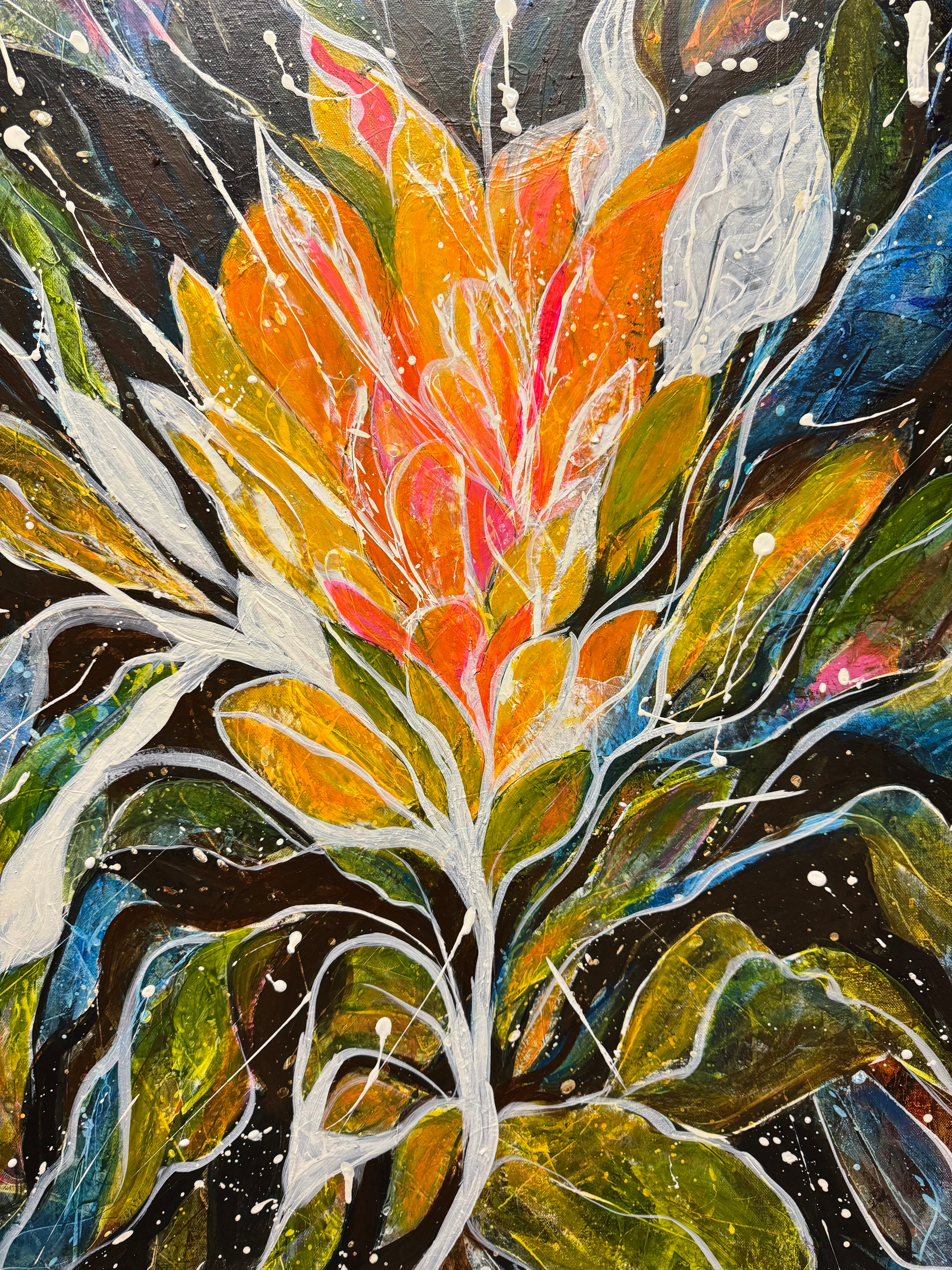 The Majestic Bloom 36"x36"