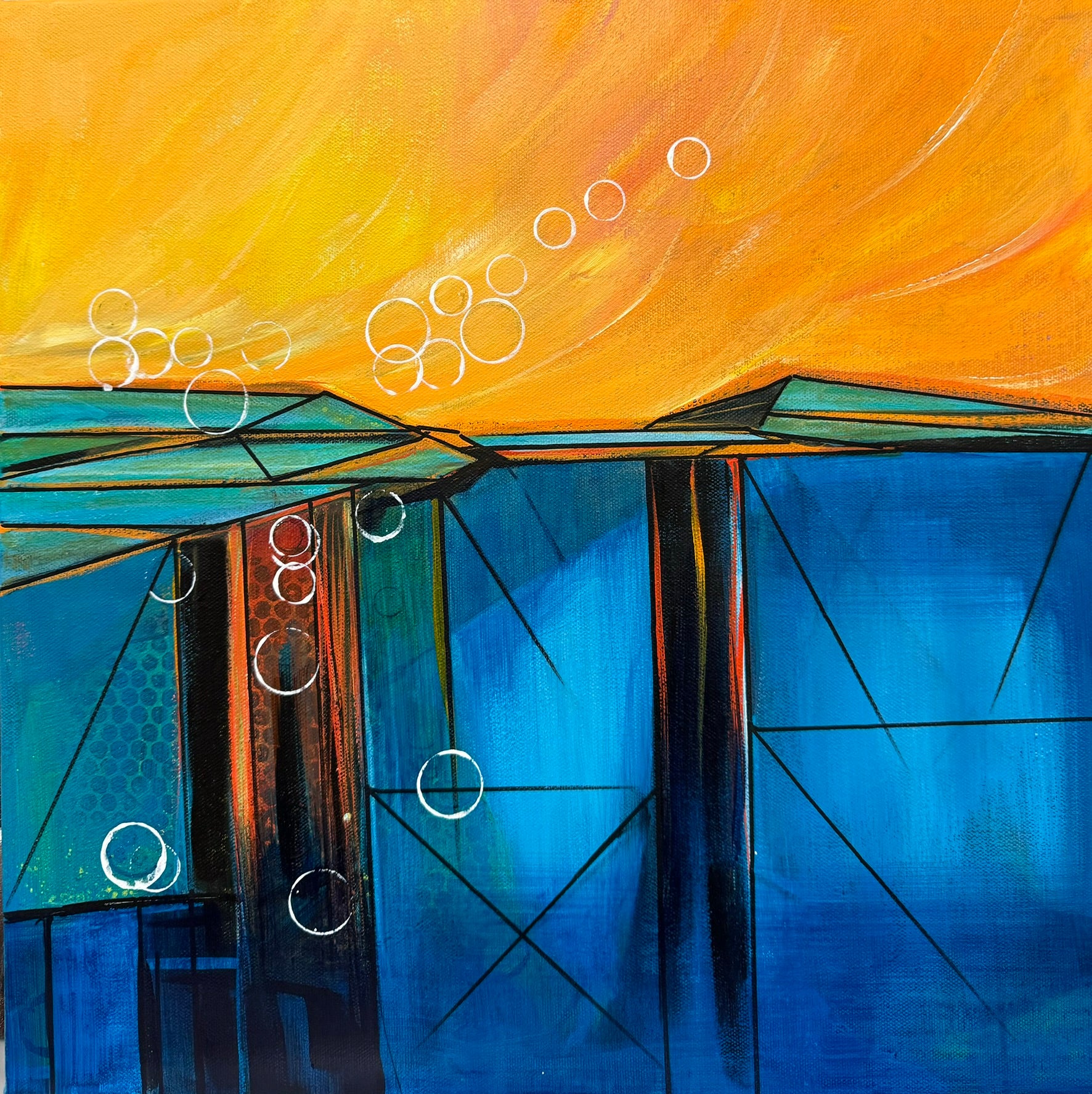 Ocean Blaze Print