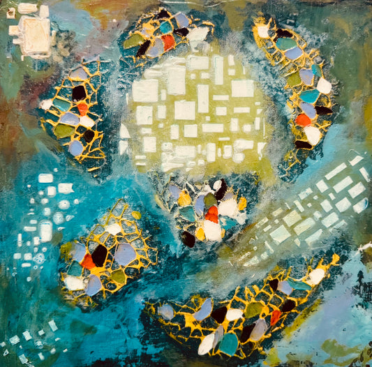 Fragments of formation 12"x12"