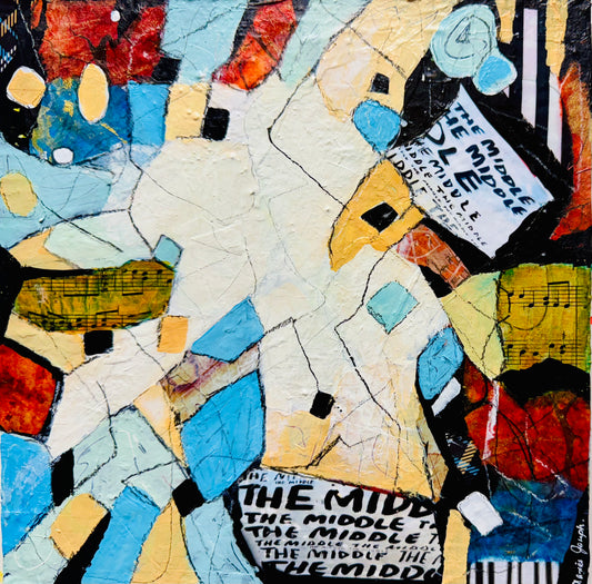 In the Middle of Becoming 3 (Series of 6) 12"x12"