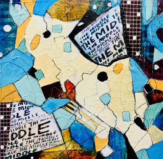 In the Middle of Becoming 6 (Series of 6) 12"x12"