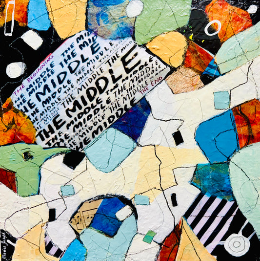 In the Middle of Becoming 1 (Series of 6) 12"x12"