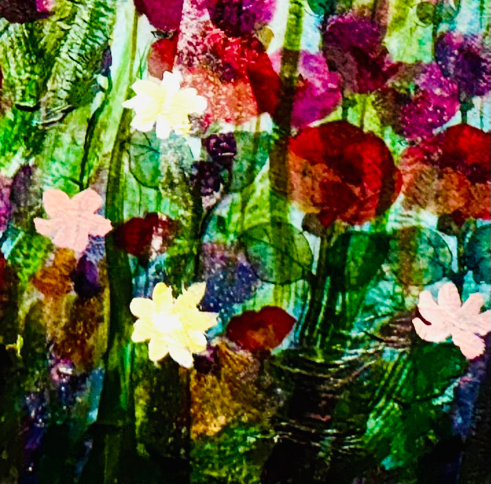 Rain-kissed Sprng Blooms 24"x24"