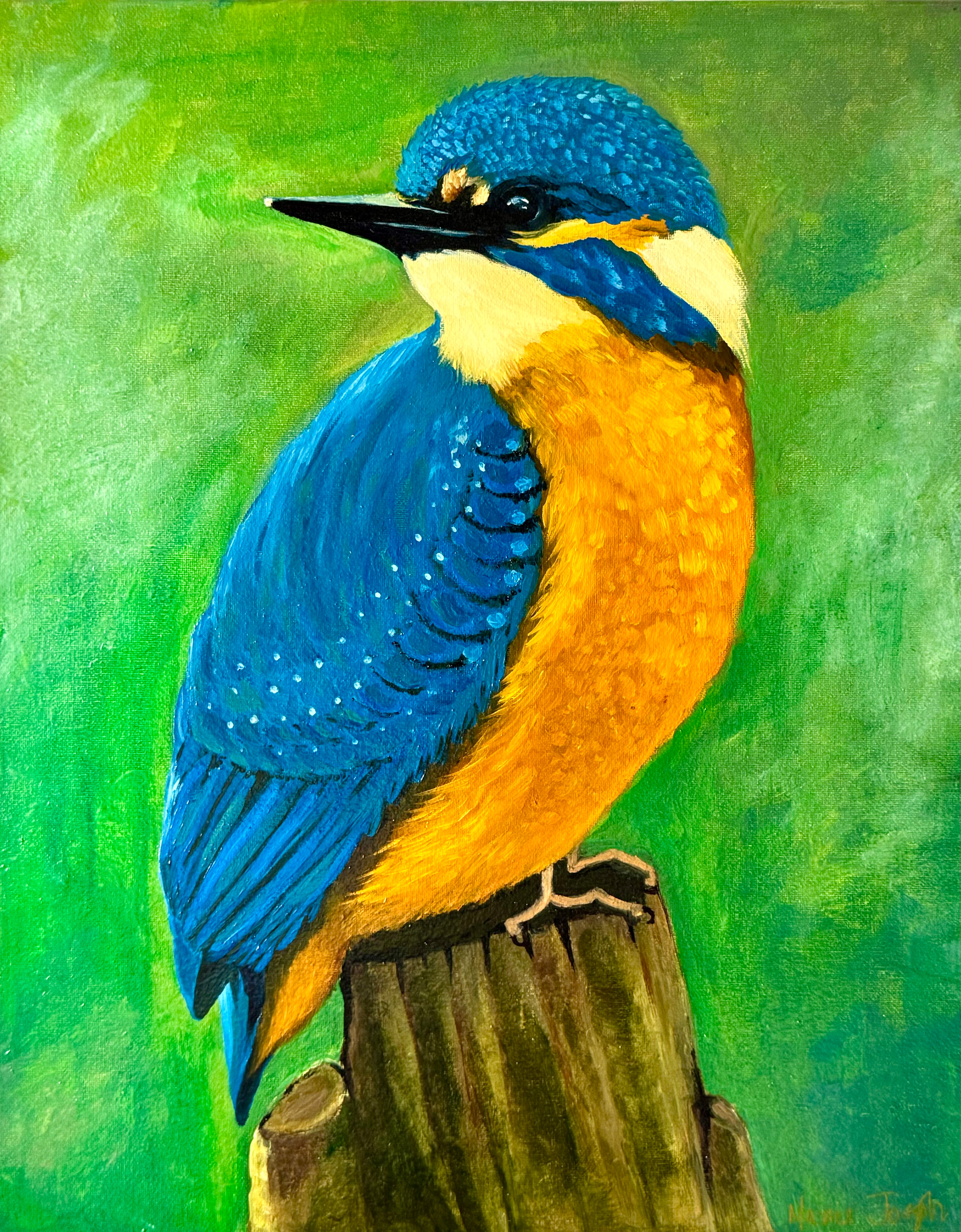 The Perch of Radiance 16'x20"