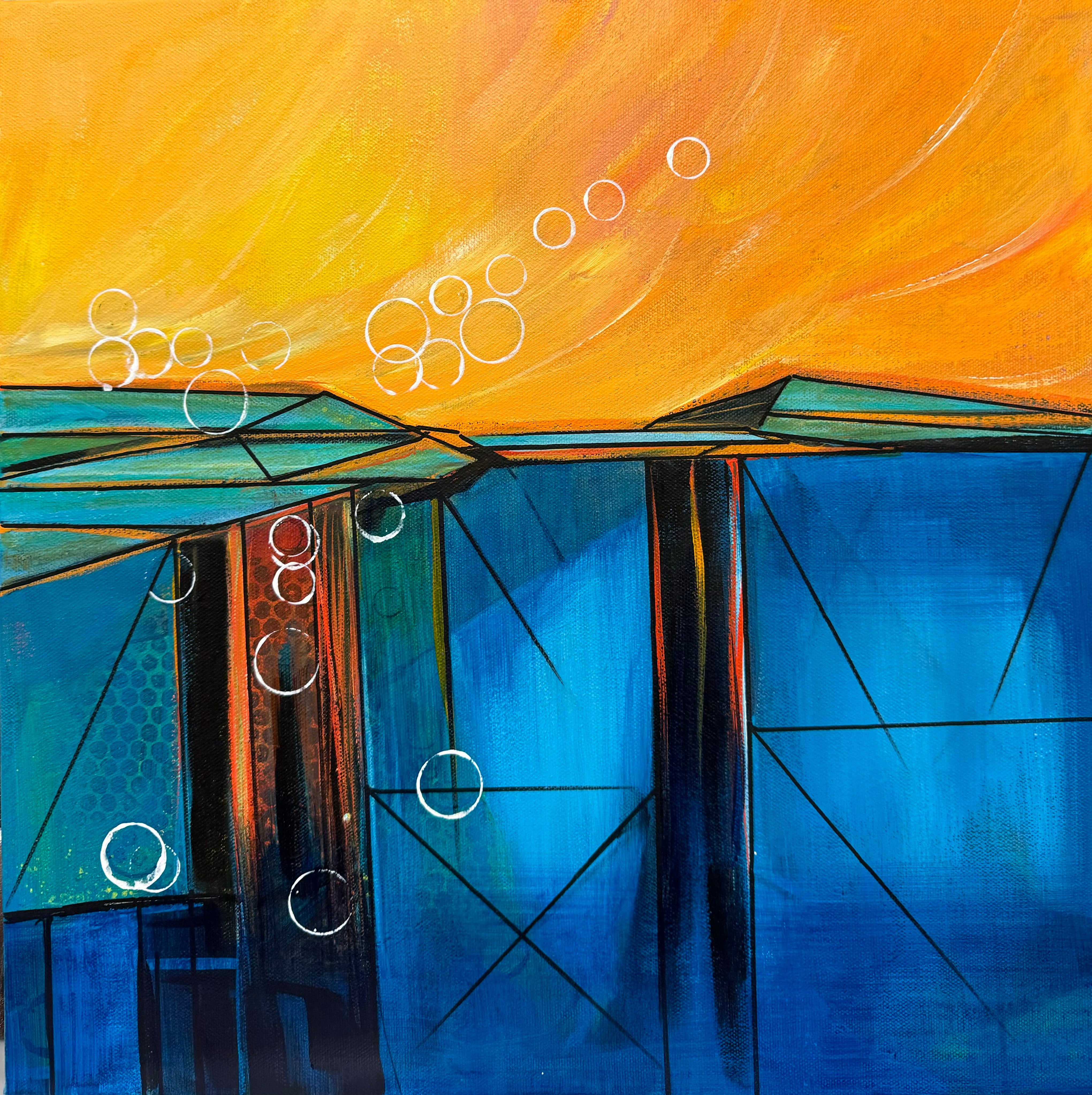 Ocean Blaze 16"x16"
