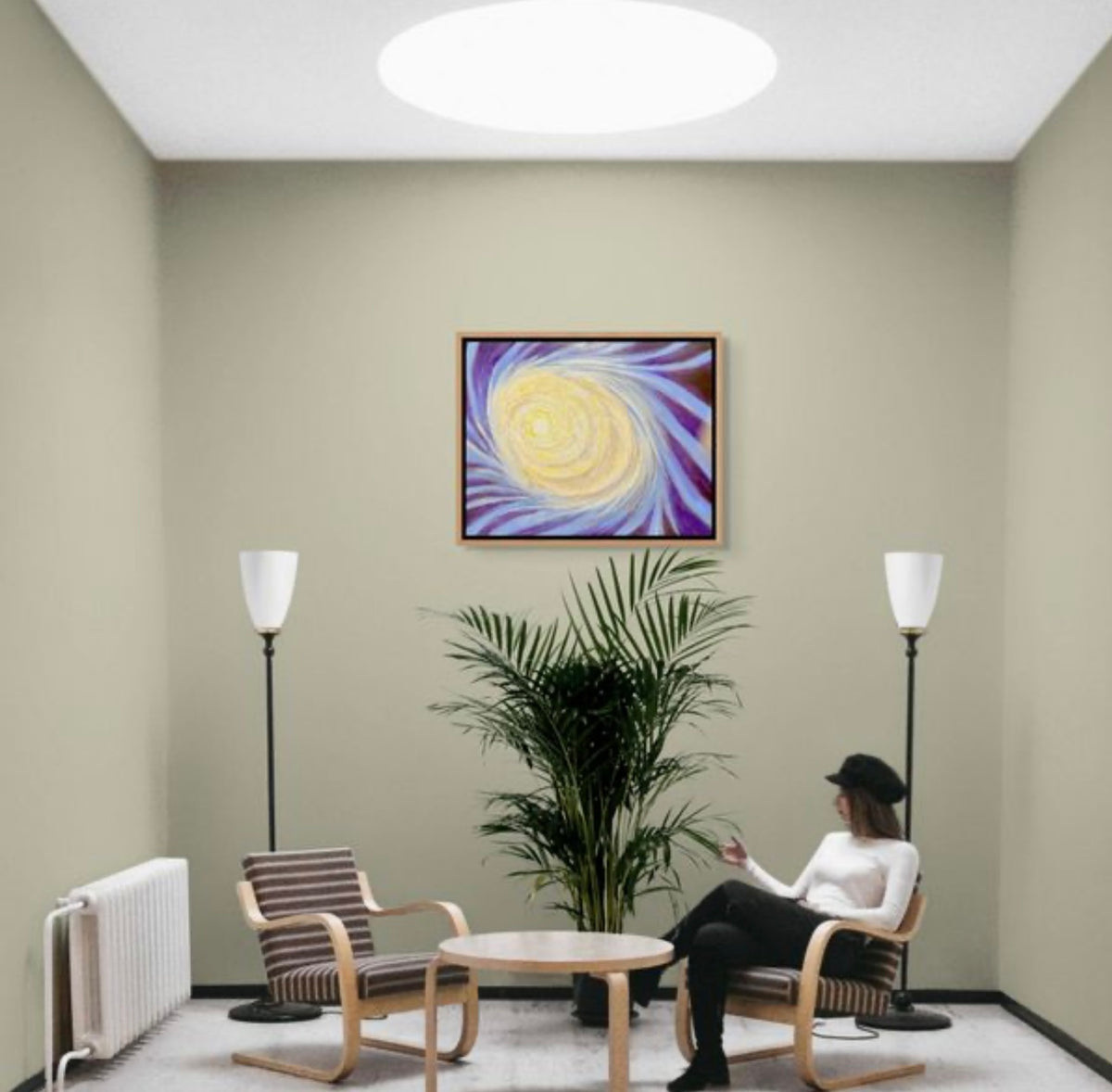 Radiant spiral 16"x20"
