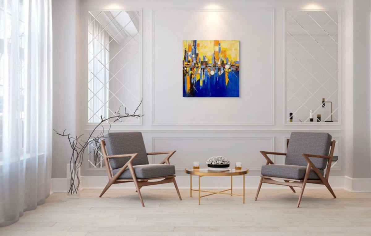 Urban symphony 16x16"