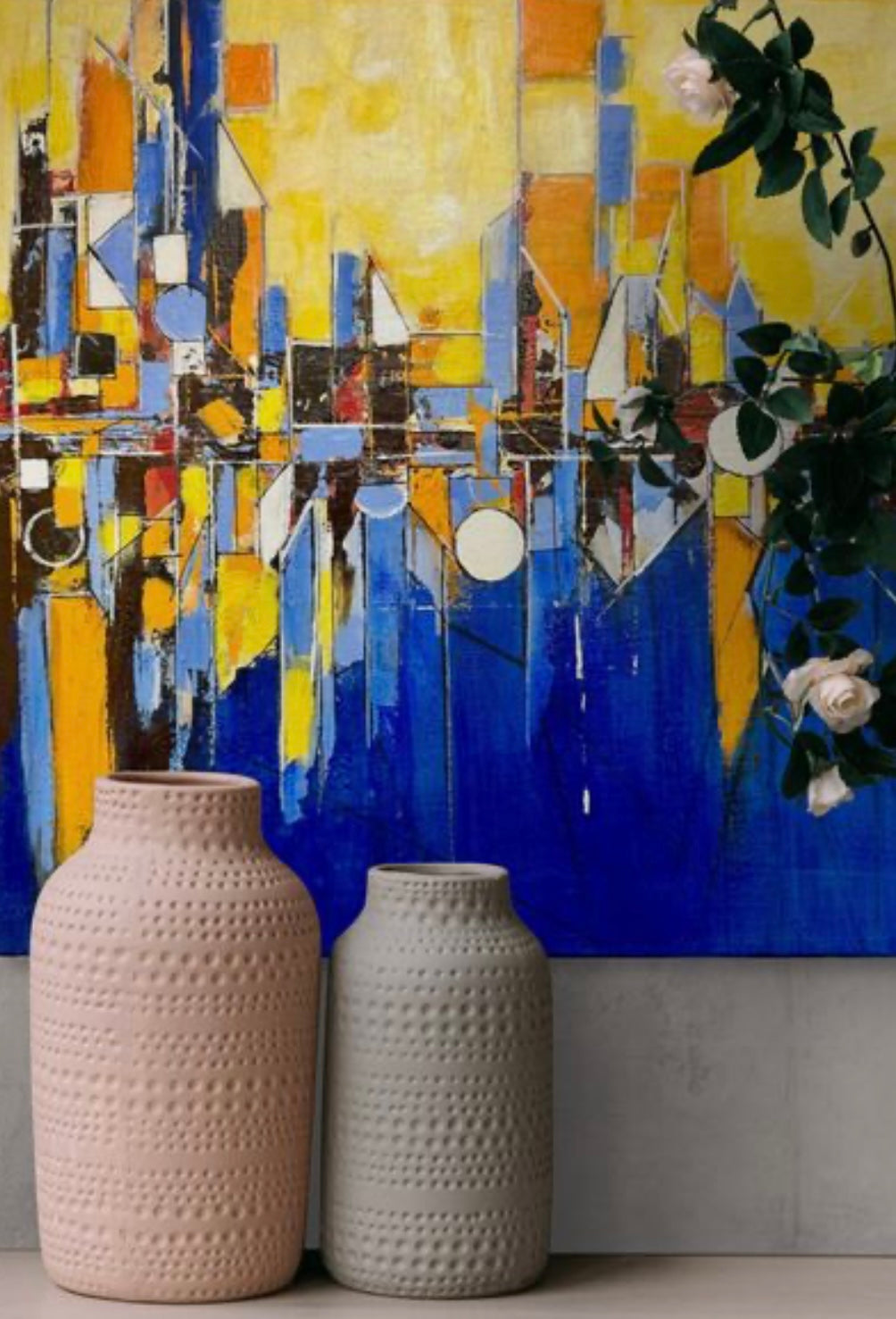 Urban symphony 16x16"