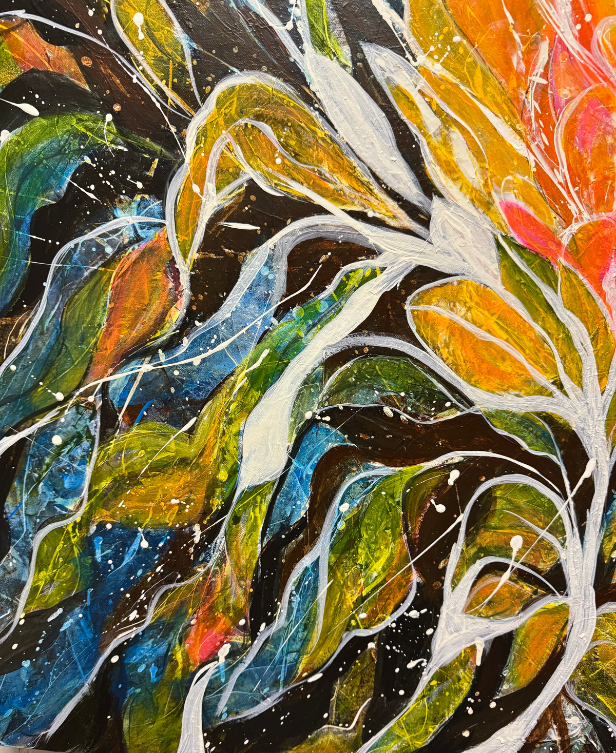 The Majestic Bloom 36"x36"