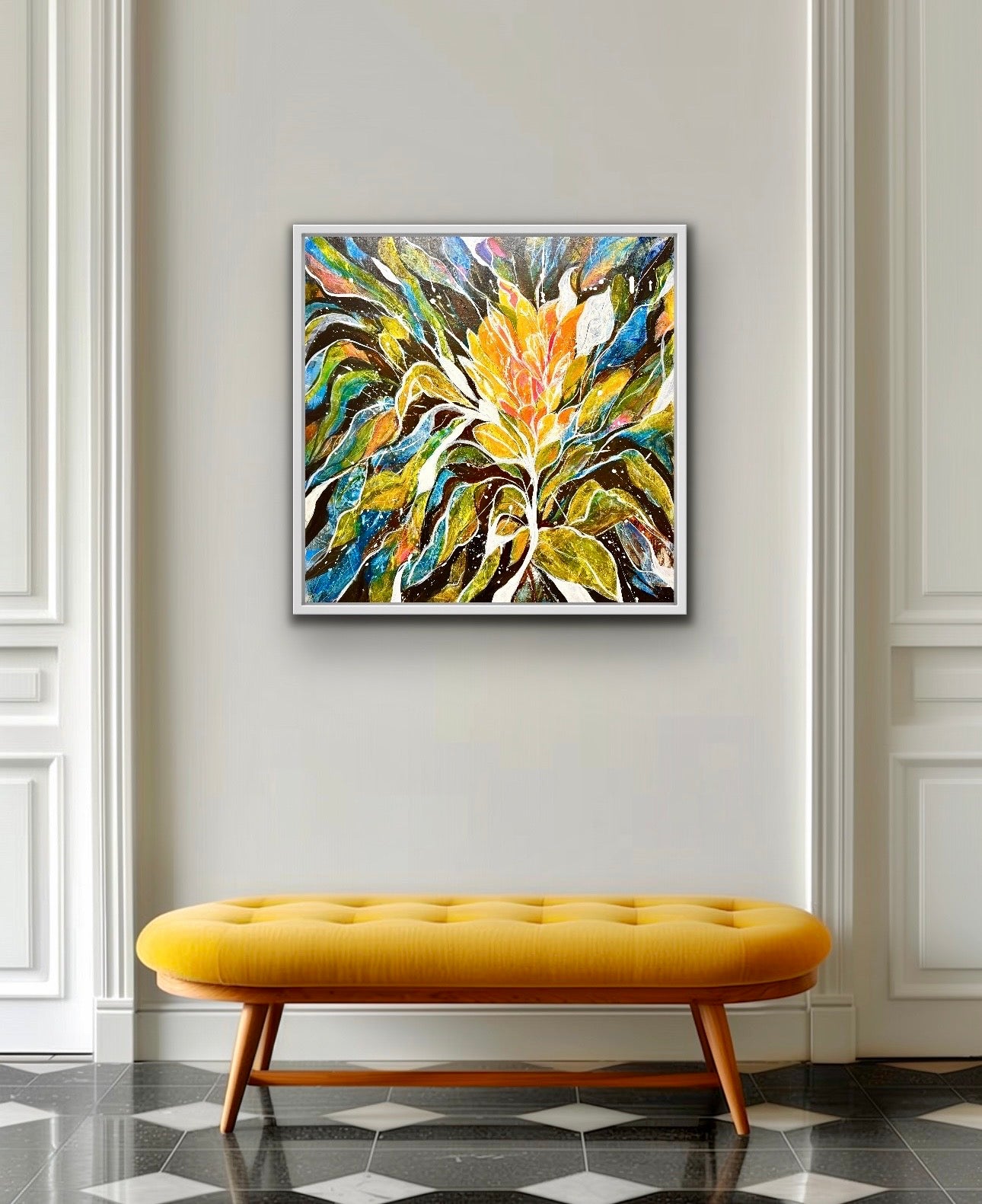 The Majestic Bloom 36"x36"