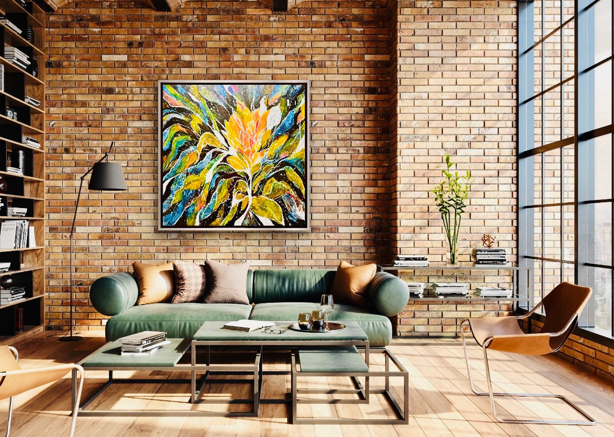 The Majestic Bloom 36"x36"